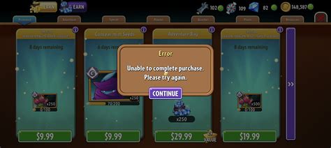 unable to complete purchase pvz2|Unable to complete Purchase, Please Try again Error for over a .